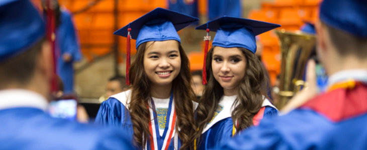 Students at Graduation